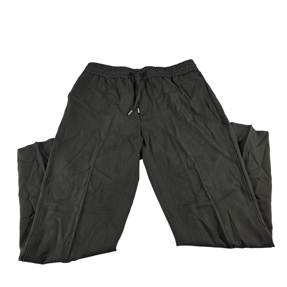Mr. P. Mens 100% Virgin Wool Drawstring Trousers Olive Green MPT221002 Size 36